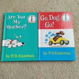 (2) P.D. Eastman Hardcover Go, Dog. Go! & Are You My Mother? Very Good Condition
